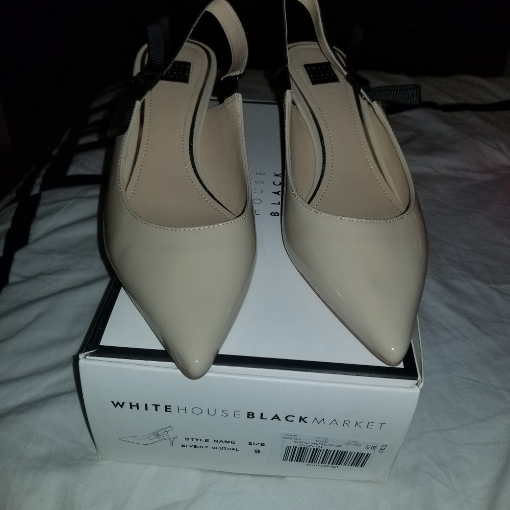 SOLD!!! WHBM Patent Slingback heels